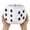 White, variant on 5.9'' Large Dice Jumbo Squishies Toy, Big Foam Giant Dice Games for Kids Adults (White)