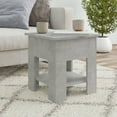 thumbnail image 1 of vidaXL Coffee Table Concrete Grey 40x40x42 cm Engineered Wood, 1 of 4