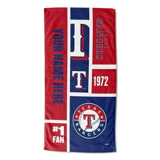 MLB Texas Rangers Jersey Personalized Silk Touch Throw Blanket