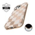 thumbnail image 6 of VELVET CAVIAR for iPhone 16 Plus Case Checkered - Compatible with MagSafe - Cute Protective Phone Cases for Women - Nude Checkerboard, 6 of 7
