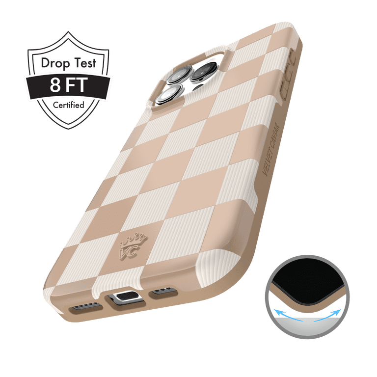 VELVET CAVIAR for iPhone 16 Pro Max Case Checkered - Compatible with MagSafe - Cute Protective Phone Cases for Women - Nude Checkerboard - Walmart.com VELVET CAVIAR for iPhone 16 Pro Max Case Checkered - Compatible with MagSafe - Cute Protective Phone Cases for Women - Nude Checkerboard - Walmart.com