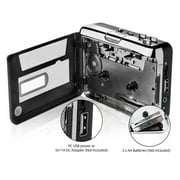 Reshow Portable Cassette Player USB to MP3 Converter, Tape Digital Converter, Built-in Speaker, White