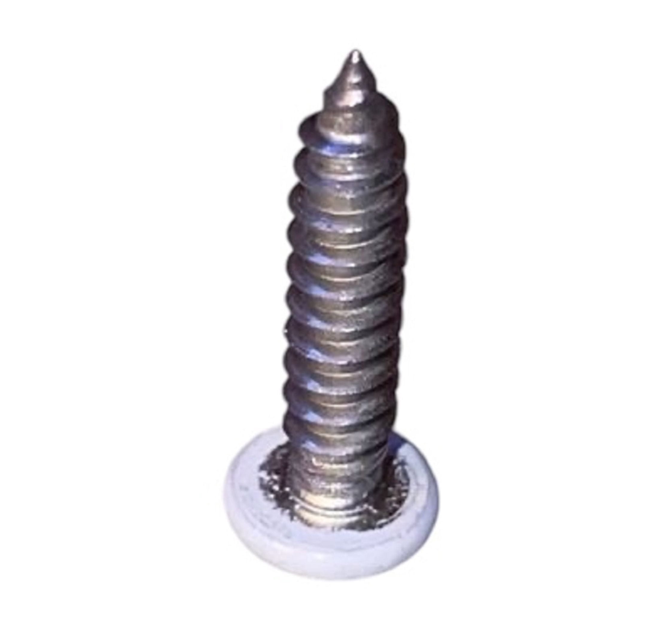 #10 x 3/4" White Painted 18-8 Stainless Steel Phillips Pan Head Sheet Metal Screws SMSPSS-636