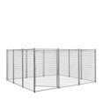 thumbnail image 3 of Galvanized Dog Kennel, 12' x 12', Easy Assembly, Weather-Resistant, TMG-DCP12, 3 of 6