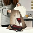 thumbnail image 5 of GZHJMY Kitchen Dish Towels, Romantic Red Wine Kitchen Towels Set of 6 Super Soft Absorbent Dish Towels Set Microfiber Polyester Kitchen Dish Cloths Decorative Tea Towels, 28x18 Inch Washcloths, 5 of 7