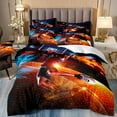 thumbnail image 3 of ChliEarime Heicatte Superior Slam Dunk Print Comforter Cover Set for Cool Teenage Boys Bed, Microfiber Fabric, No Comforter, 3Pcs King, 3 of 6