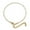 Gold White, variant on Oil Dripping Bracelet Ins Niche Design Stainless Steel Enamel Cross Chain
