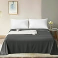 thumbnail image 5 of Super Soft 1800 Count Microfiber Flat Sheet, Durable and Anti-fading Bed Top Sheet with Hem, King, 102 x 105 Inches, Dark Gray, 5 of 5