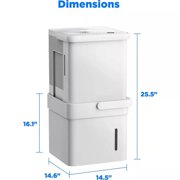 Midea MAD50PE1QWTS 50 Pint Smart Cube Dehumidifier with Pump