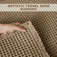 thumbnail image 4 of Eurhowing Waffle Bathroom Rugs 20"×32", Ultra Absorbent Non-Slip Bath Mat, Quick Dry Washable Bathroom Floor Mat, Brown, 4 of 7