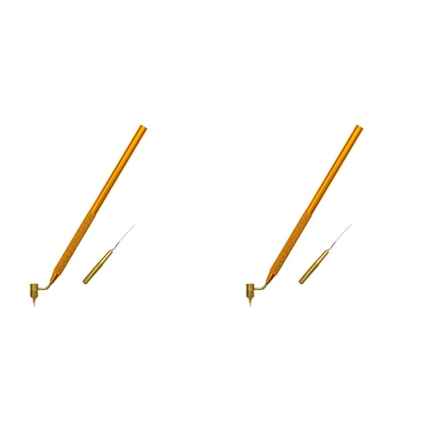 2X Pluma de Pintura de Línea Fina Inclinada, Pintura de Presión de Precisión para Chips de Y Reparación de Arañazos, Suministros de Arte de 0,7 mm