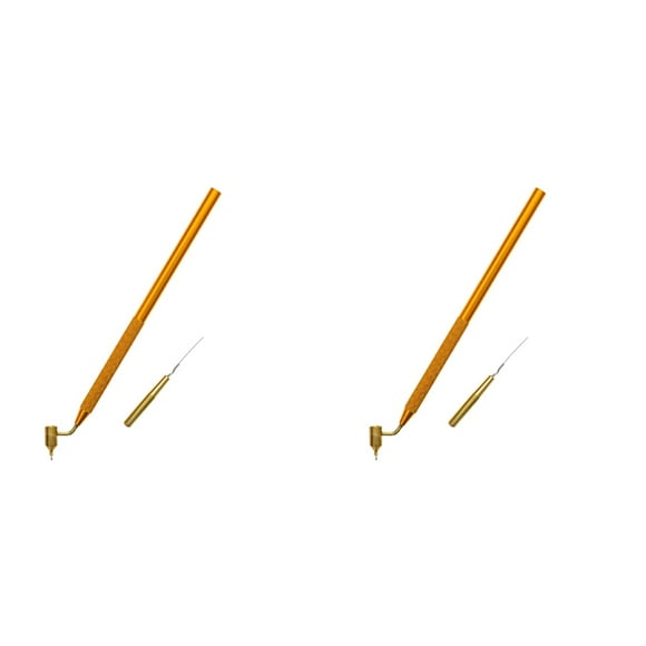 2X Pluma de Pintura de Línea Fina Inclinada, Pintura de Presión de Precisión para Chips de Y Reparación de Arañazos, Suministros de Arte de 0,7 mm