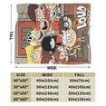 thumbnail image 3 of Manta de franela con dibujos animados de The Loud House, suave y acogedora manta de felpa para todas las estaciones para niños y niñas, manta ligera y cálida para cama, sofá o viaje, 3 of 7