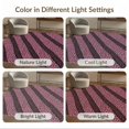 thumbnail image 7 of ODIKA Leopard Spotted Diagonal Cheetah Abstract Inspired Pink Print Refined Structured Non-Slip Low Profile for Guest Room, Lounge, Apartment, 7 of 7