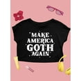 thumbnail image 3 of Make America Goth Again Crop Tee Crop Tee Women's, 3 of 4