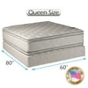 Natural sleep Mattress Set Bed Frame Included - Medium Soft PillowTop Two-Sided Sleep System with Enhanced Cushion Support, Spine Support, Longlasting Comfort (Queen - 60"x80"x12")