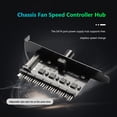 thumbnail image 4 of Centro De Ventilador 1 a 7 12V PC Case Fan HUB Splitter Computer Controlador de velocidad de 4 pines y 3 pines, 4 of 6