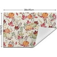 thumbnail image 4 of Fall Placemats Set of 4, Pumpkin Maple Leaf Flower Decorative Table Mat 12 x 18 Inch Heat Resistant Non Slip Line Fabric Autumn Thanksgiving Place mat for Dining Table, 4 of 6