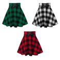 thumbnail image 4 of ZheElen Jupe Plissée Style Punk pour Femmes avec Lacets, Noir, 2TG, 4 of 6
