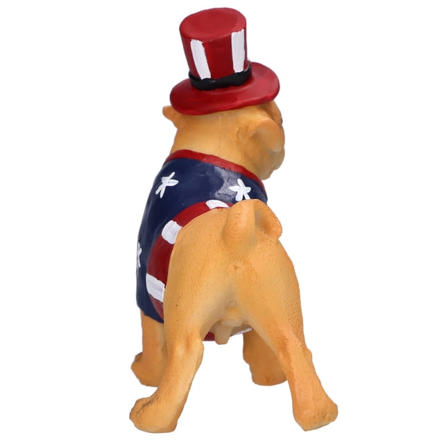 Estatua de bulldog, escultura de bulldog, estatua de perro americano de resina, escultura de bulldog, funcionalidad de alta precisión