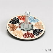 Rite Lite LTD DREB-525-M Collectors Draydel, Wood & Aluminum, Menorah Design, 2.25 in.