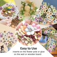 thumbnail image 4 of 200 Uds. Mini cabezas de flores cabezas de flores de margaritas artificiales pequeñas de seda falsa Rosa Margarita flores multicolores 2cm Feliz Sencillez, 4 of 5