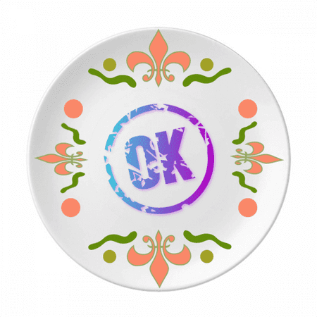 

Consent Mottled Judgment Mood Flower Ceramics Plate Tableware Dinner Dish