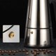 thumbnail image 5 of Cafetera espresso de estufa, cafetera moka de acero inoxidable, cafetera moka hecha a mano, 6 tazas, 9 tazas, 300ML, 450ML, 5 of 7