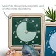 thumbnail image 3 of Time Timer® RETRO 8 inch Eco Edition Visual Timer - 60 Minute Desk Countdown Clock - Green Land, 3 of 7