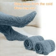 thumbnail image 5 of Shldybc Over Knee High Fuzzy Socks Plush Slipper Stockings Furry Long Leg Warmers Winter Home Sleeping Socks Christmas Gifts, 5 of 9
