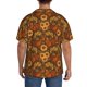 thumbnail image 3 of Fotbe Chicken And Rooster Camisa Estampada de Manga Corta para Hombre, Casual de Verano, Estilo Playero, Sin Arrugas-X-Large, 3 of 5