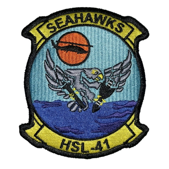 HSL-41 Seahawks Squadron Patch –Sew On