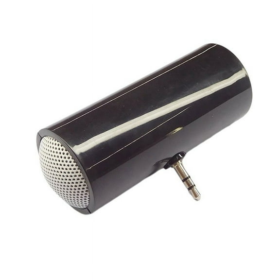 Mini Speaker 3.5mm Portable Speaker Mini Amplified Speaker Plug and Play for Mobile Phones and Tablets Black