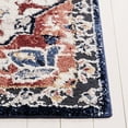 thumbnail image 4 of SAFAVIEH Luna Moriah Medallion Area Rug, Navy/Beige Rust, 6'7" x 6'7" Square, 4 of 8