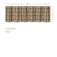thumbnail image 5 of VHC Brands Cider Mill Plaid Valance, Tan & Charcoal, 16x61, 5 of 11