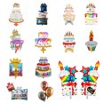 thumbnail image 3 of CSChome Aluminum Foil Balloon Birthday Party Balloons: DIY Scene Layout, Various Styles, Birthday Cake Inflatable Toy, Decoration, Creative Inflatable Cartoon, 3 of 7