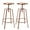 Rose Gold Brushed, variant on Brage Living Atlas  Bar Stools Set of 2, Adjustable Swivel Four Legged Round Metal Barstools, Backless Counter Height Bar Chairs for Kitchen Dining (Black)