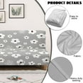 thumbnail image 5 of Xoenoiee Futon Cover Armless Sofa Covers Sofa Bed Covers Stretch Futon Couch Cover Sofa Slipcover Washable Furniture Protector, Daisy Flower Gray, 5 of 8