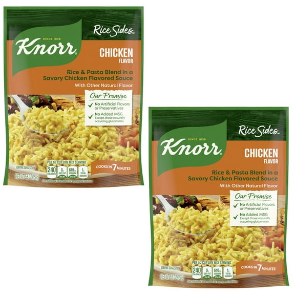 (2 Pack ) Knorr Rice Chicken Long Grain Rice and Vermicelli Pasta Blend 5.6 oz