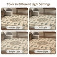 thumbnail image 6 of ODIKA 6'x9' Beige Geometric Design Washable Area Rug Intricate Patterns with Classic Motifs Non-Slip, Chair-Friendly, for Dining Room, Under Table, Office Décor, 6 of 6