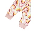 thumbnail image 5 of Qiylii Baby Rainbow Clothes Set, Long Sleeve Sweater Tops+Drawstring Trousers, 5 of 9