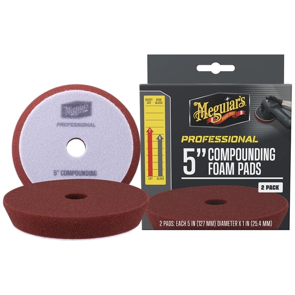 Meguiars M5CFP2 Meguiar's Professional 5" Compounding Foam Pads *2-pack