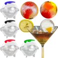 thumbnail image 2 of Fabricantes De Bolas De Hielo 3D Moldes De Bolas De Hockey Sobre Hielo Cubitos De Hielo Moldes Diy Para Jalea Chocolate Whisky Cóctel 4 Uds. Kearding HA037138-00, 2 of 6