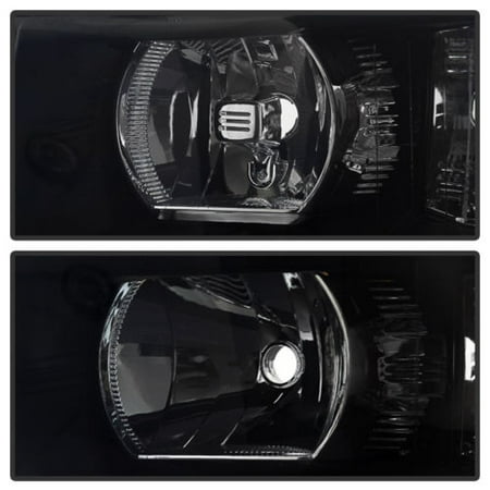 For 07-13 Chevy Silverado 1500 TD DRL LED Crystal Headlights (Smoke) (Best Tuner For Chevy Silverado 1500)