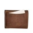 thumbnail image 6 of Wallets for Mens Leather RFID Safe Trifold Wallet Vintage Brown with Hole for Chain byJuzar Tapal Collection, 6 of 7