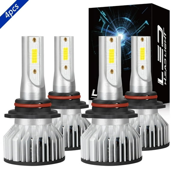 LED Headlight Bulbs Kit High Low Beam White for 2010-2019 Dodge Journey 2011 2012 2013 2014 2015 2016 2017 2018