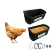 thumbnail image 2 of Popular! FEED TROUGH FOR LIVESTOCK &PETS Feeder Automatic,feeding Chickens, Ducks And Goats Large Capacity Hanging Fence Feed Trough, 2 of 3