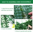 thumbnail image 3 of Danolapsi Artificial Grass Wall Panels,20"x 20" Artificial Plant Wall Panels Fake Greenery Leaf Hedge for Outdoor,Indoor,12 Pack, 3 of 6