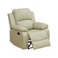 thumbnail image 6 of BSHTI PU Manual Recliner Chair – Single Sofa Recliner with Adjustable Backrest, High-Density Foam, Hardwood Frame, Comfort Lazy Chair for Living Room, Bedroom, Black, 6 of 12