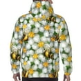 thumbnail image 7 of Naloa Bees and Flower Men's Casual Hooded Collar Drawstring Hoodies Pullover Sweatshirts Casual Long Sleeve Shirts-3X-Large, 7 of 7